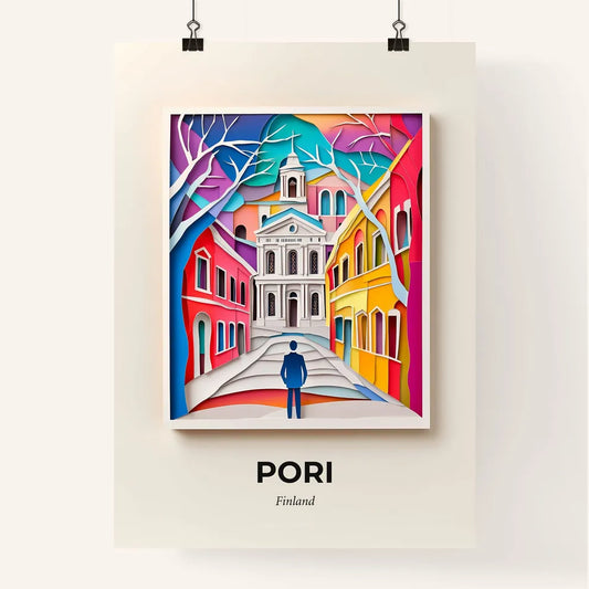 Vivid Pori, Finland, Colorful Poster