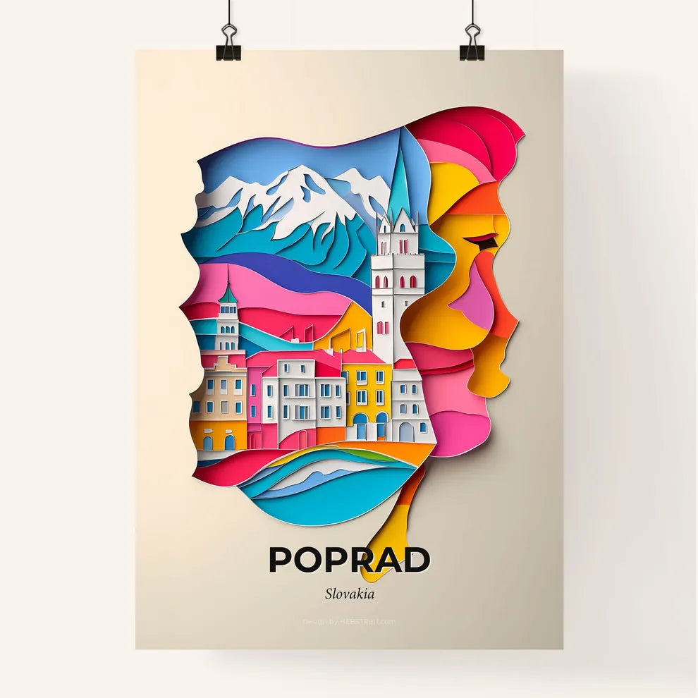 Vivid Poprad, Slovakia, Colorful Poster