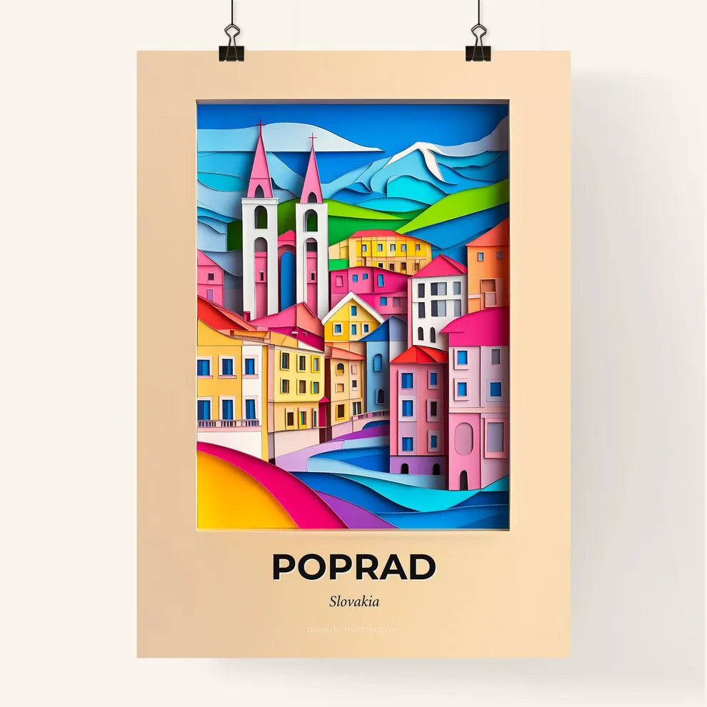 Vivid Poprad, Slovakia, Colorful Poster