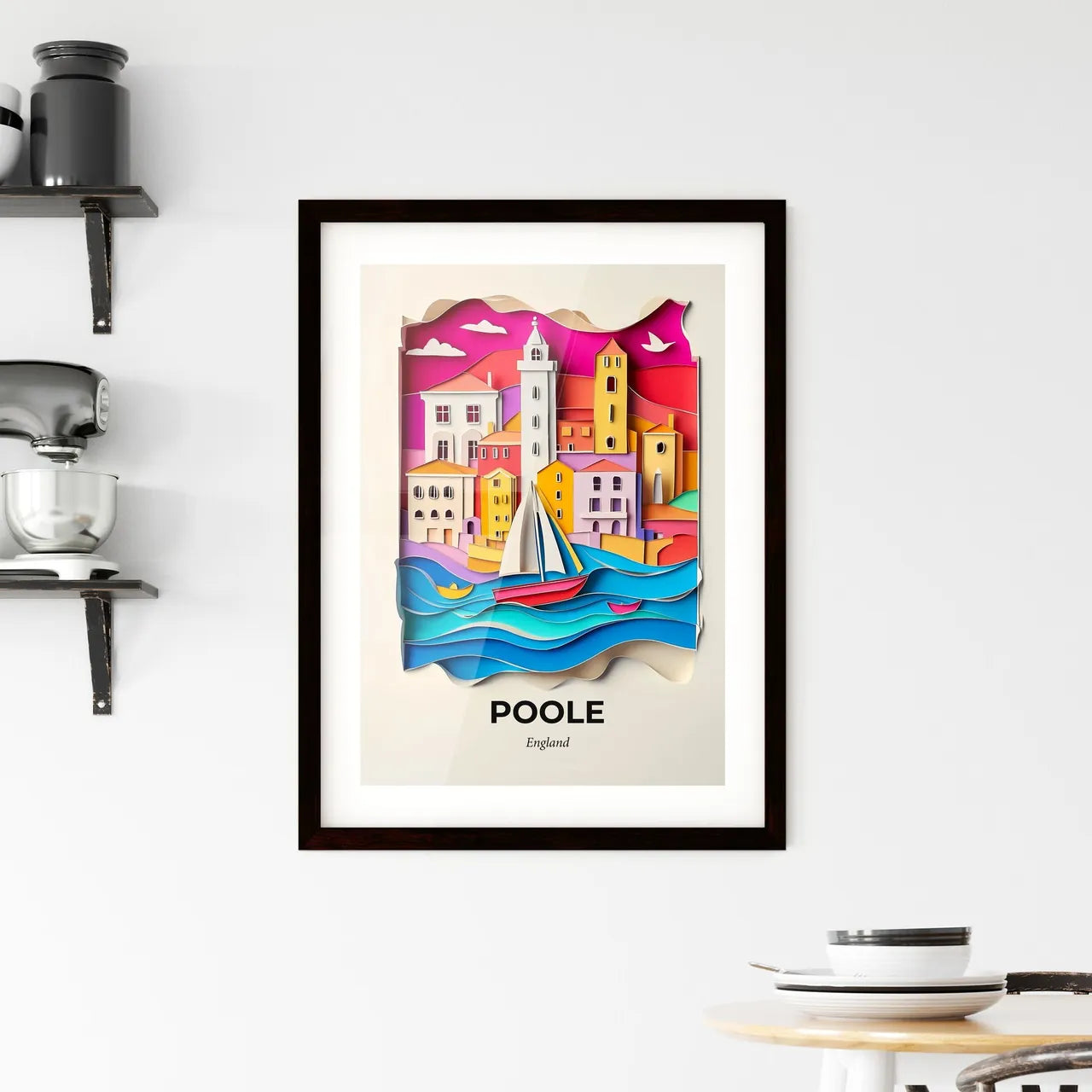 Vivid Poole, England, Framed Wall Art