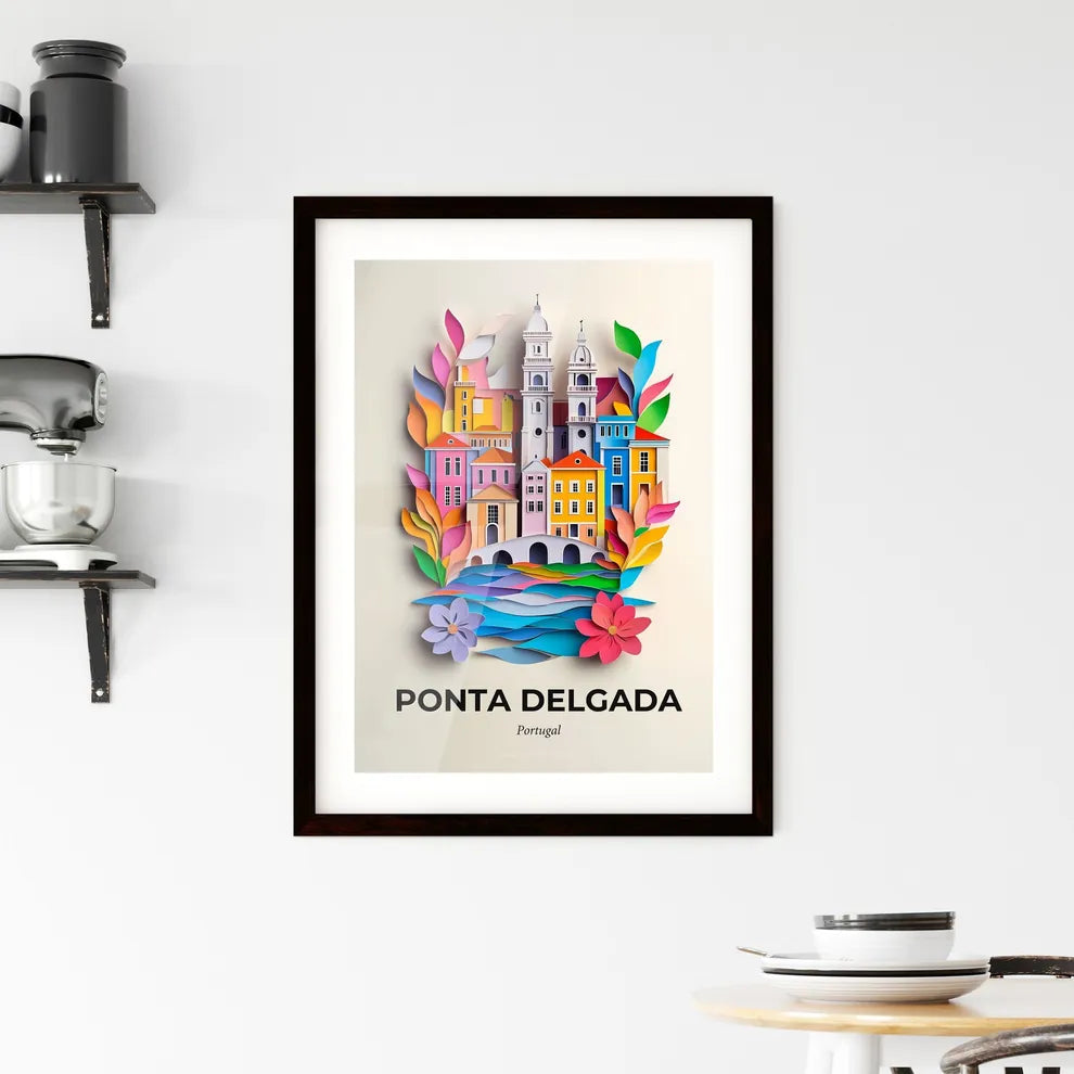 Vivid Ponta Delgada, Portugal, Framed Wall Art