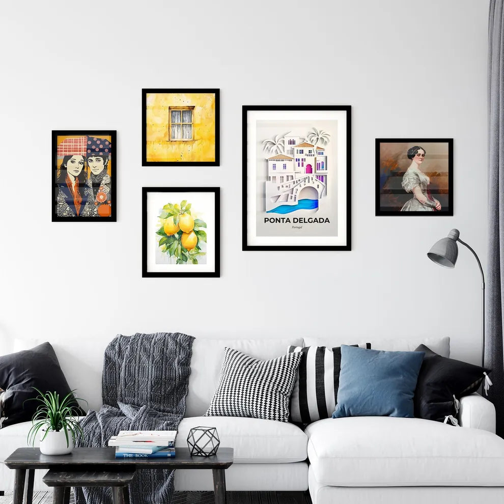 Vivid Ponta Delgada, Portugal, Premium Framed Prints