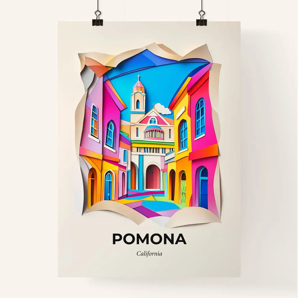 Vivid Pomona, California, Colorful Poster