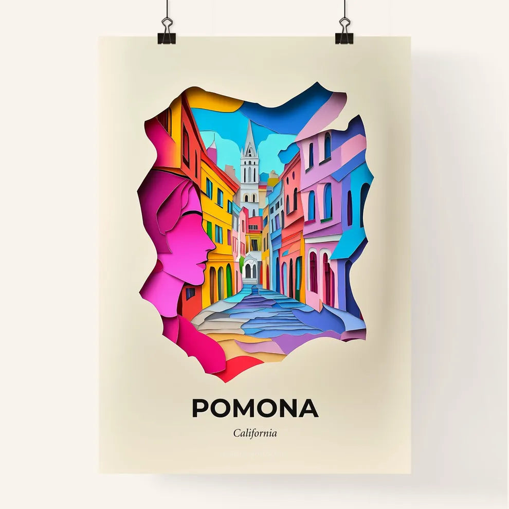 Vivid Pomona, California, Colorful Poster