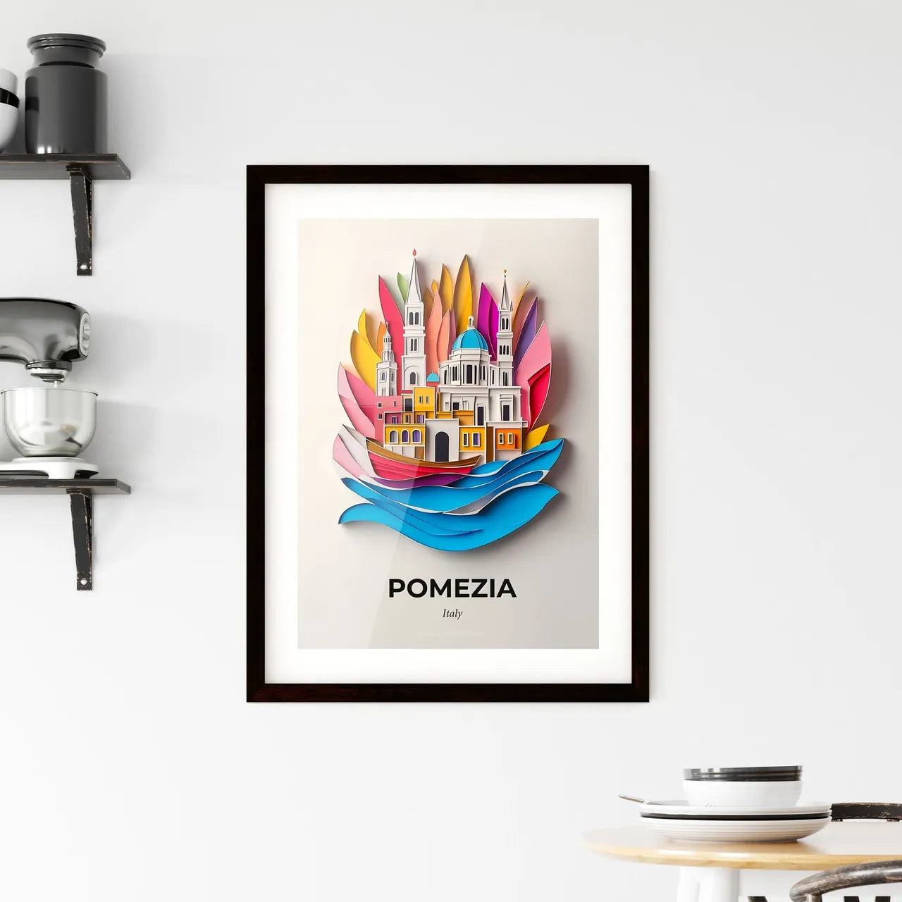 Vivid Pomezia, Italy, Framed Wall Art