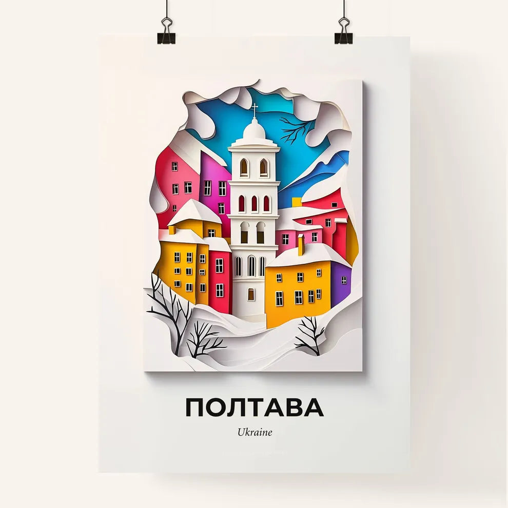 Vivid Poltava, Ukraine, Colorful Poster