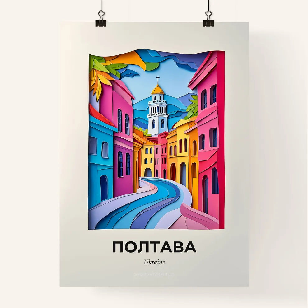 Vivid Poltava, Ukraine, Colorful Poster
