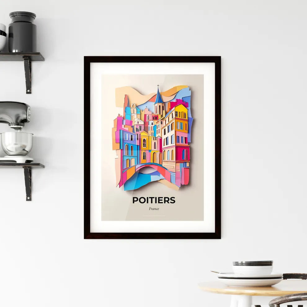 Vivid Poitiers, France, Framed Wall Art