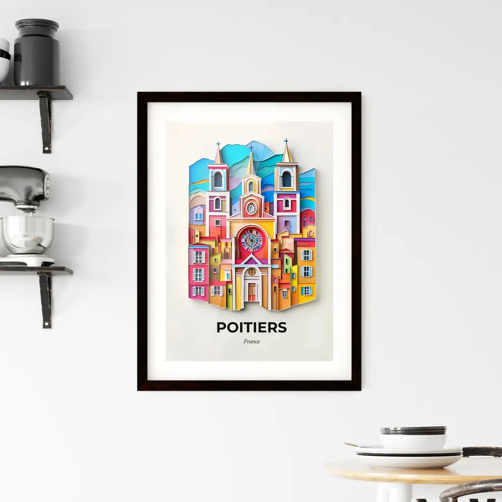 Vivid Poitiers, France, Framed Wall Art