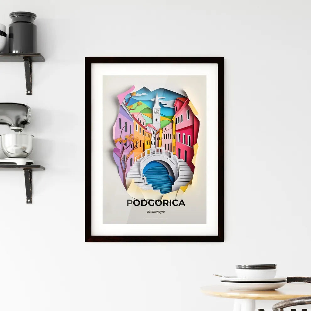 Vivid Podgorica, Montenegro, Framed Wall Art