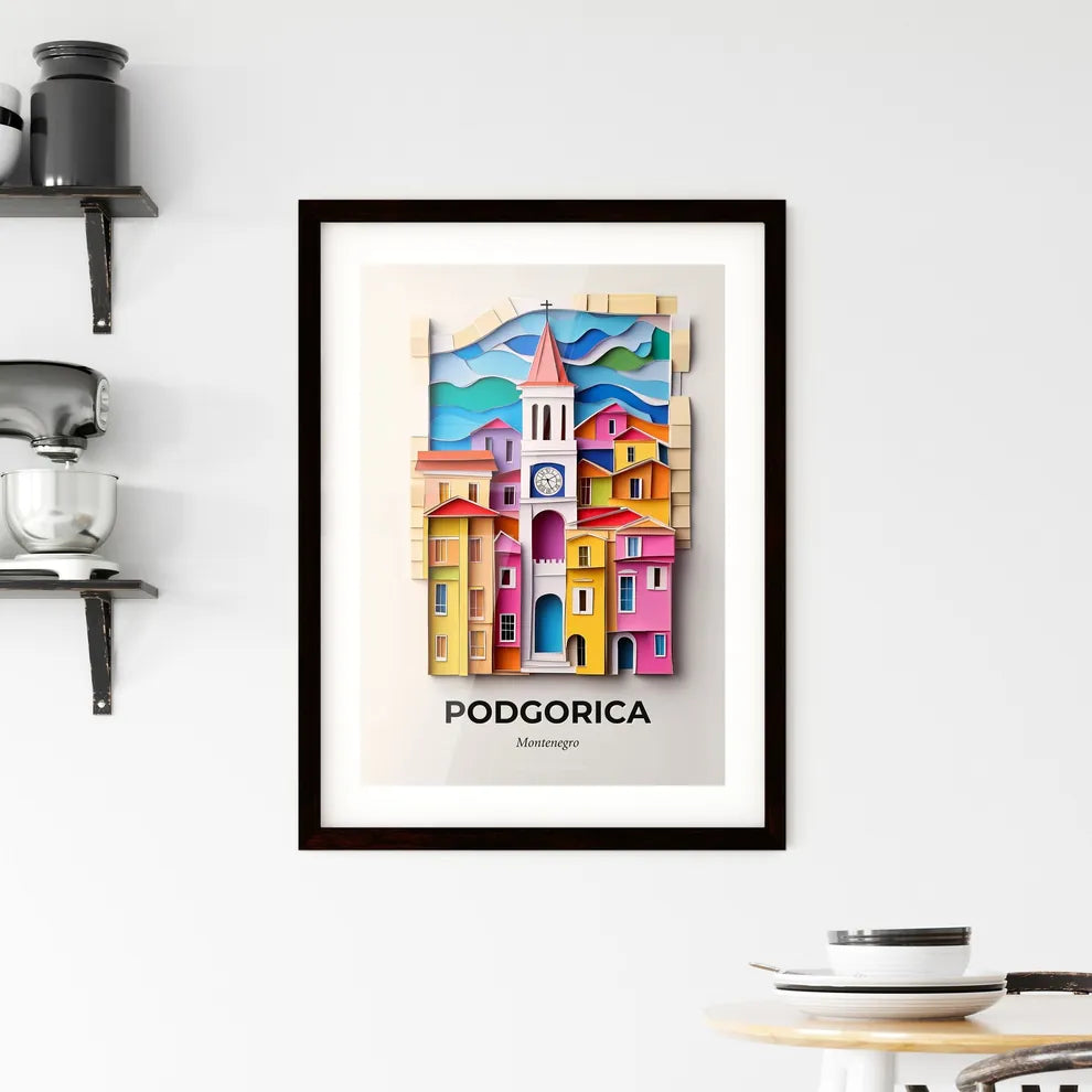 Vivid Podgorica, Montenegro, Framed Wall Art