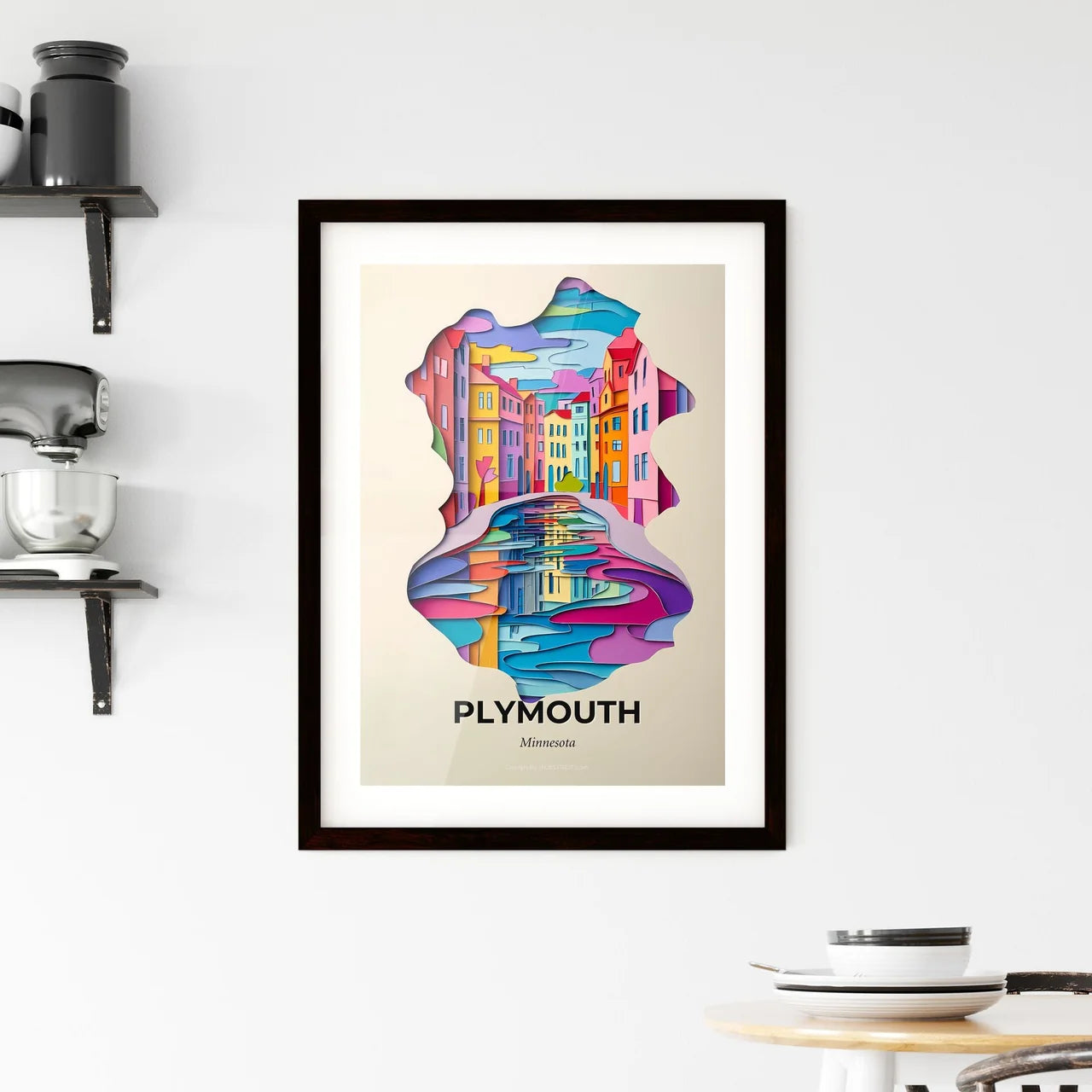 Vivid Plymouth, Minnesota, Framed Wall Art