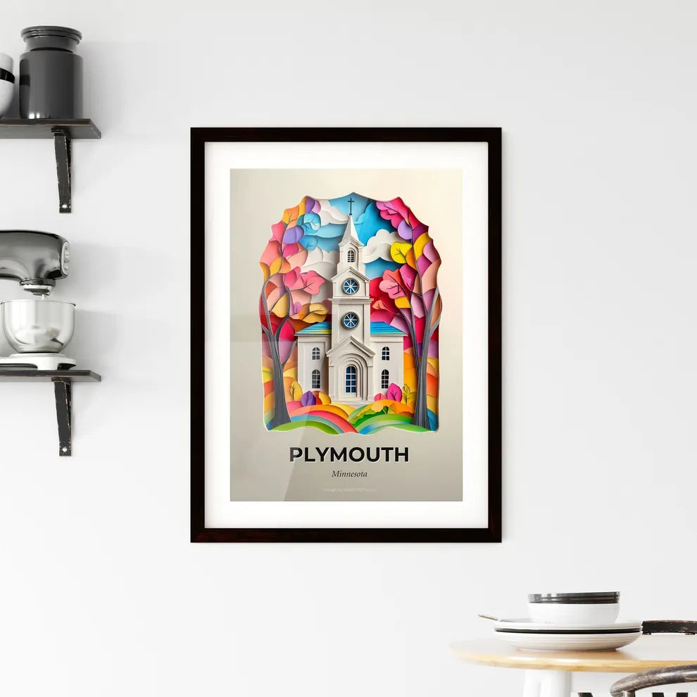Vivid Plymouth, Minnesota, Framed Wall Art