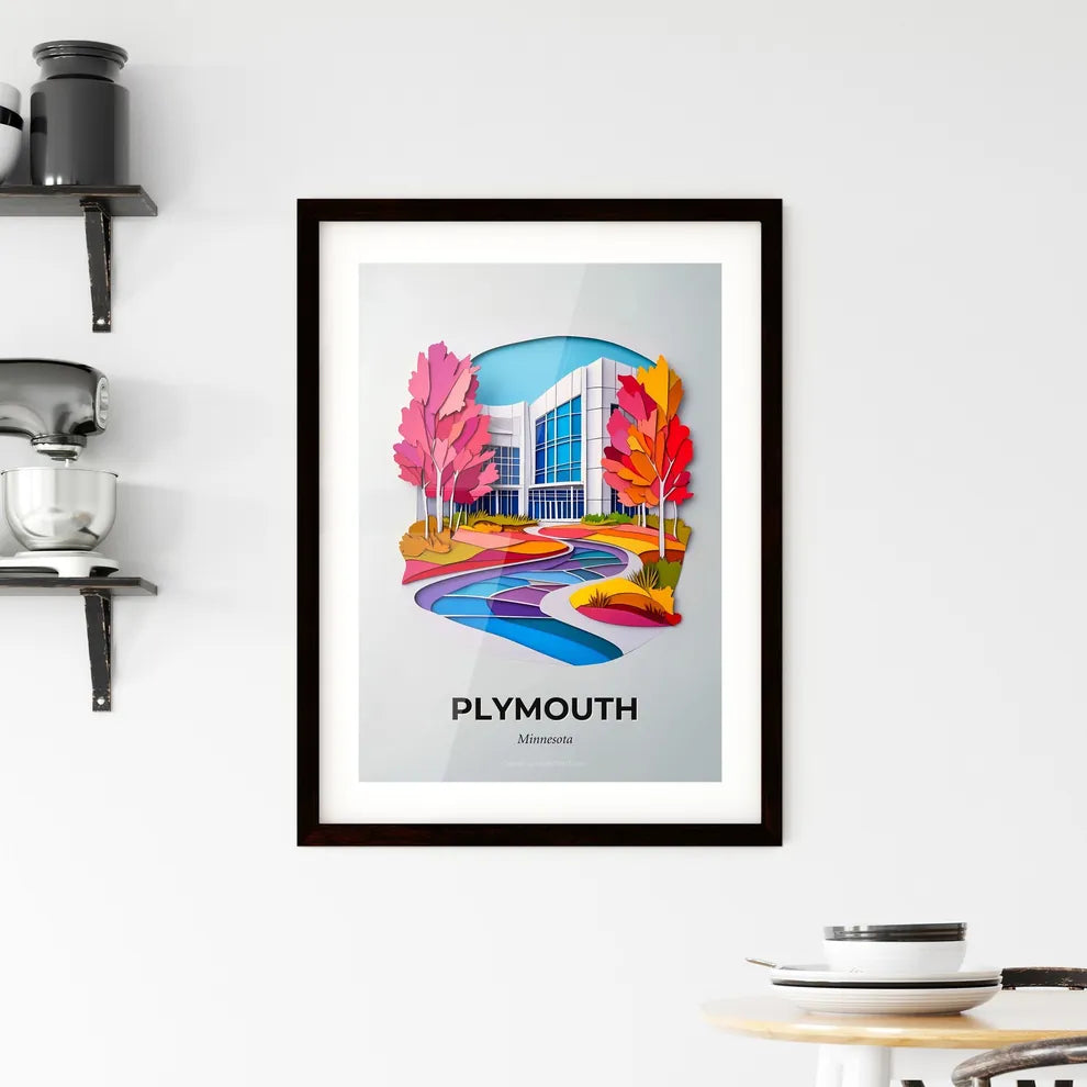 Vivid Plymouth, Minnesota, Framed Wall Art