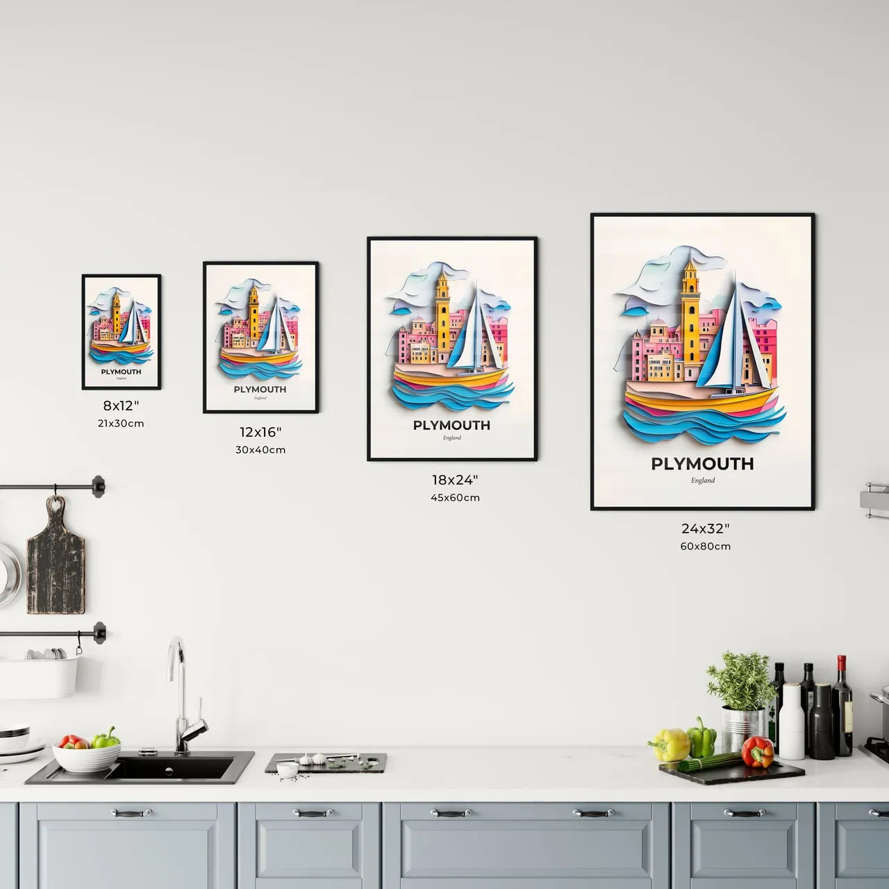 Vivid Plymouth, England, Kitchen Art