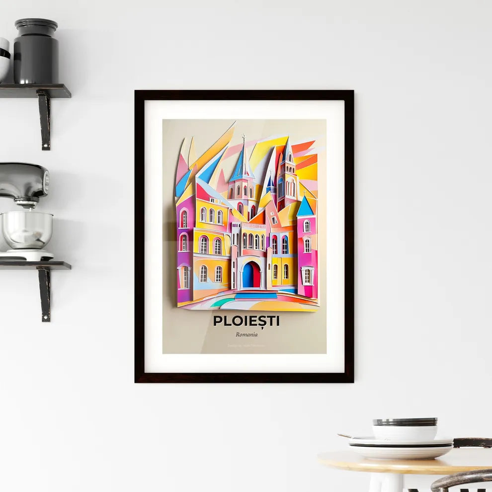 Vivid Ploiești, Romania, Framed Wall Art