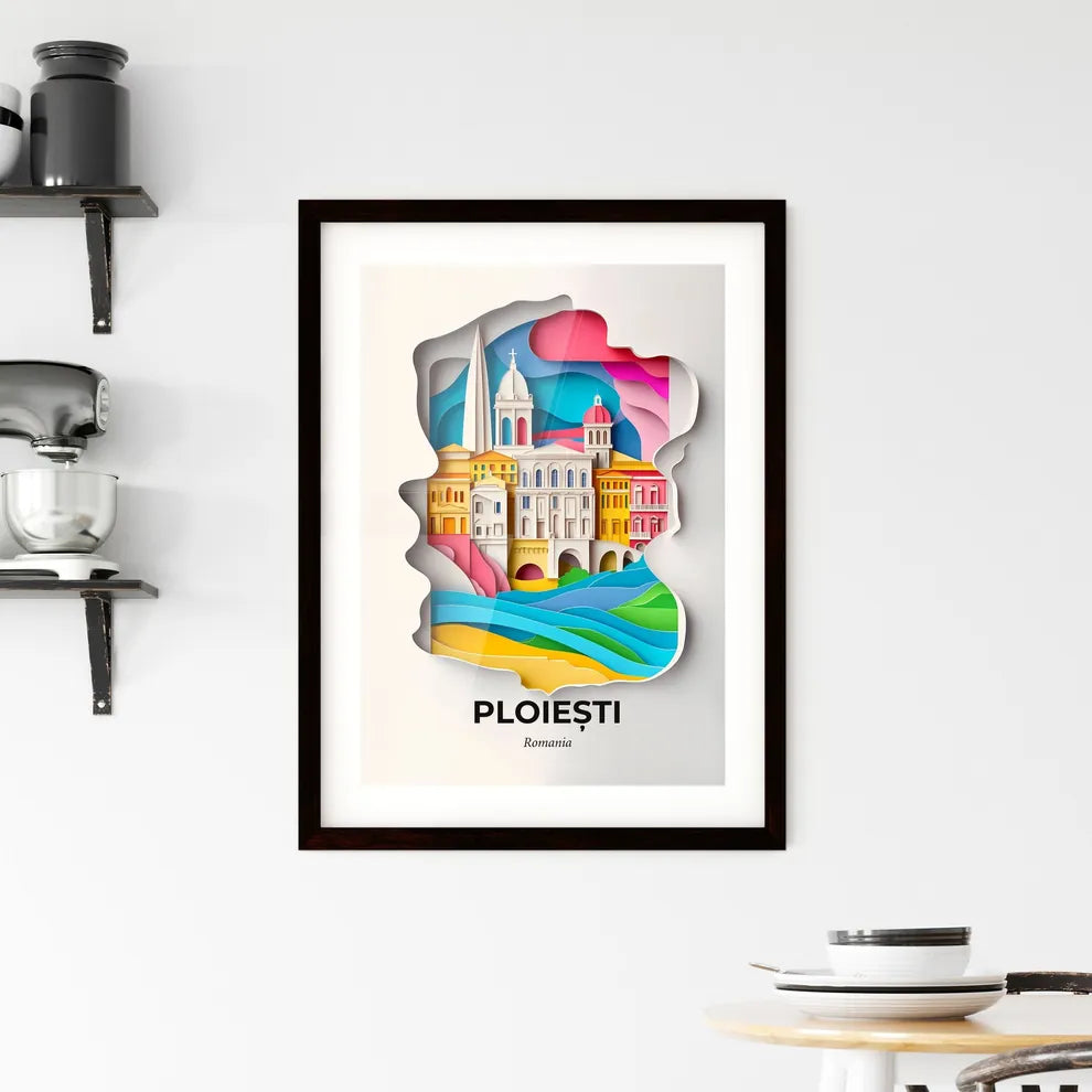 Vivid Ploiești, Romania, Framed Wall Art