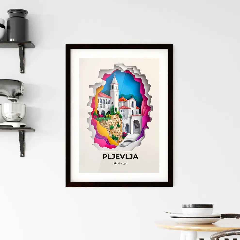 Vivid Pljevlja, Montenegro, Framed Wall Art