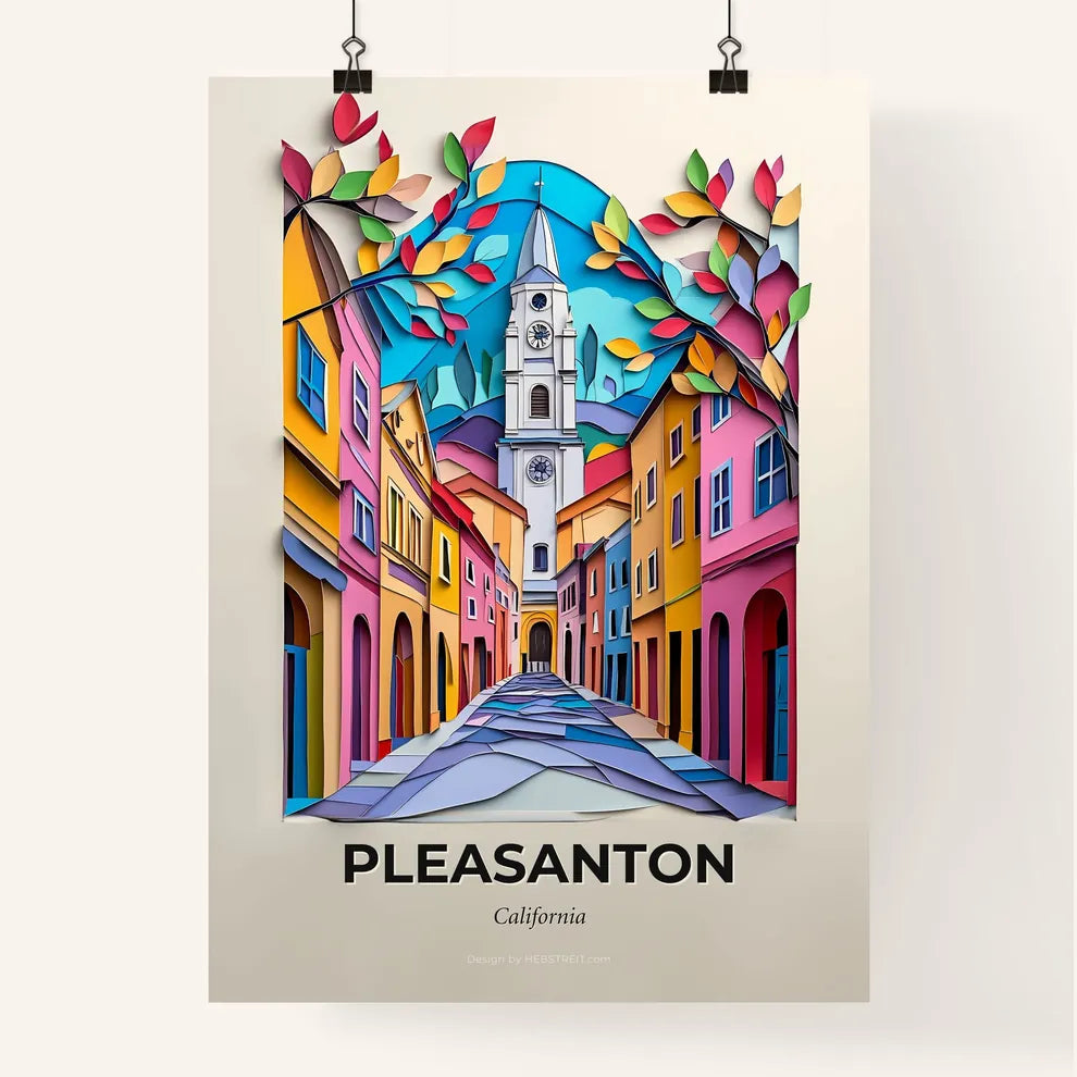 Vivid Pleasanton, California, Colorful Poster