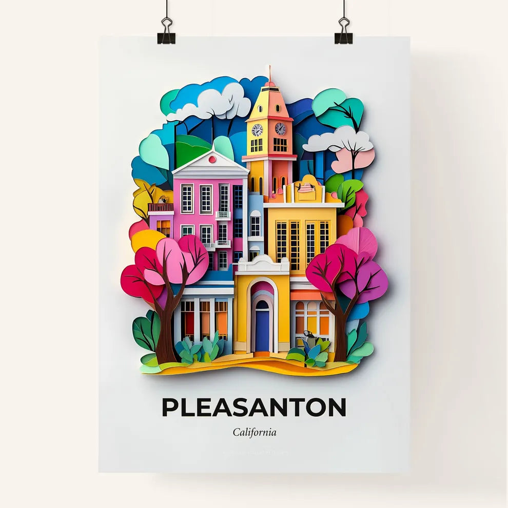 Vivid Pleasanton, California, Colorful Poster