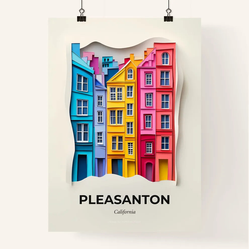 Vivid Pleasanton, California, Colorful Poster