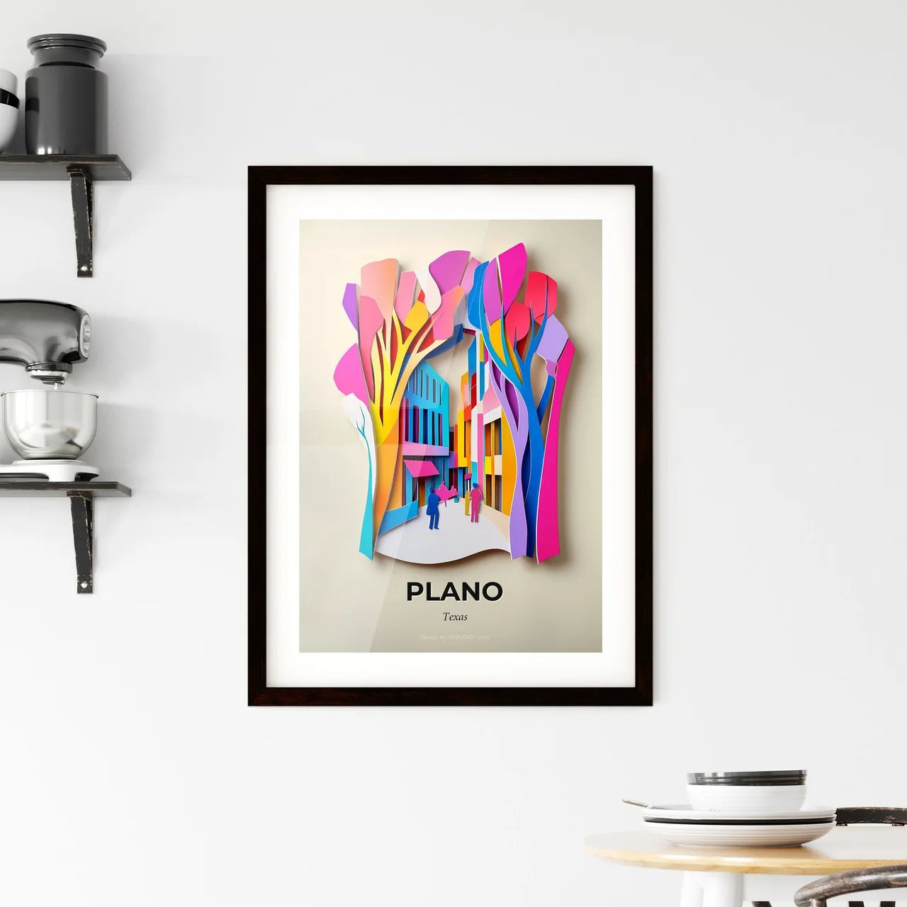 Vivid Plano, Texas, Framed Wall Art