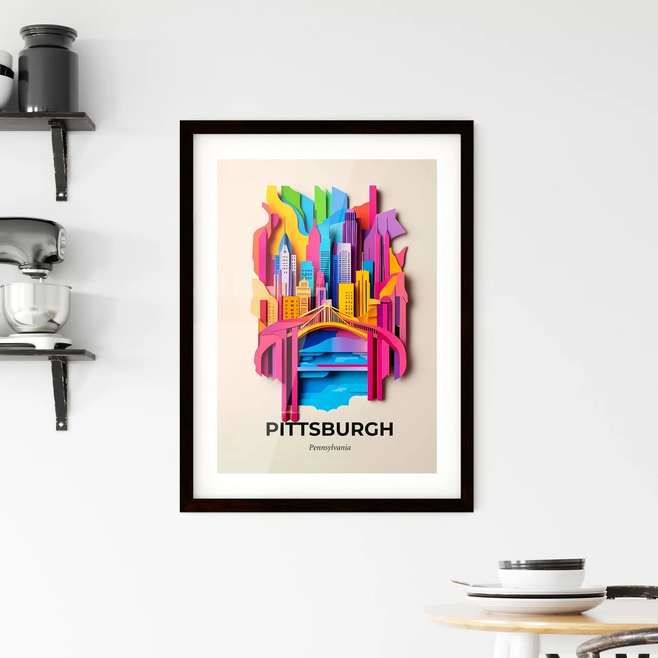 Vivid Pittsburgh, Pennsylvania, Framed Wall Art