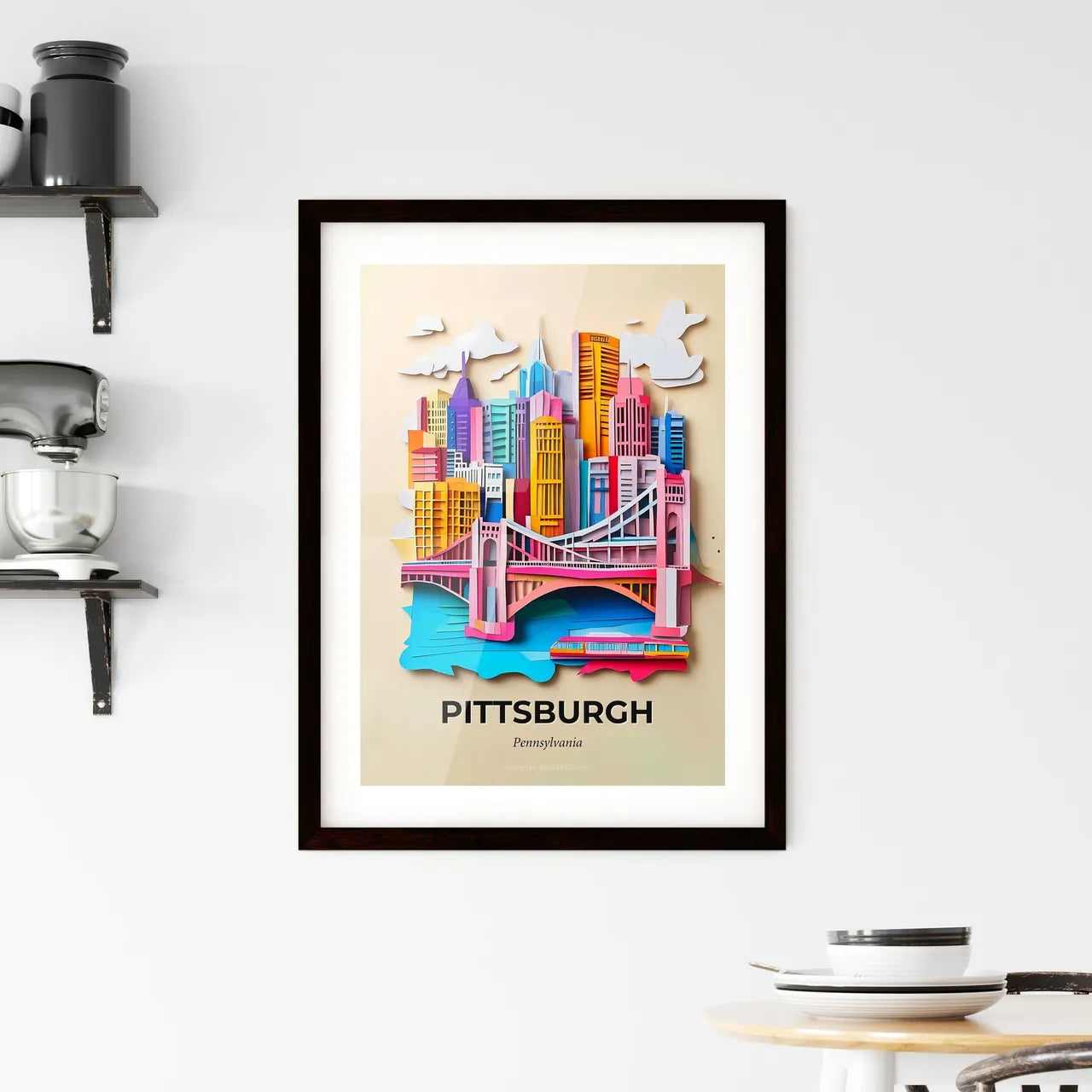 Vivid Pittsburgh, Pennsylvania, Framed Wall Art