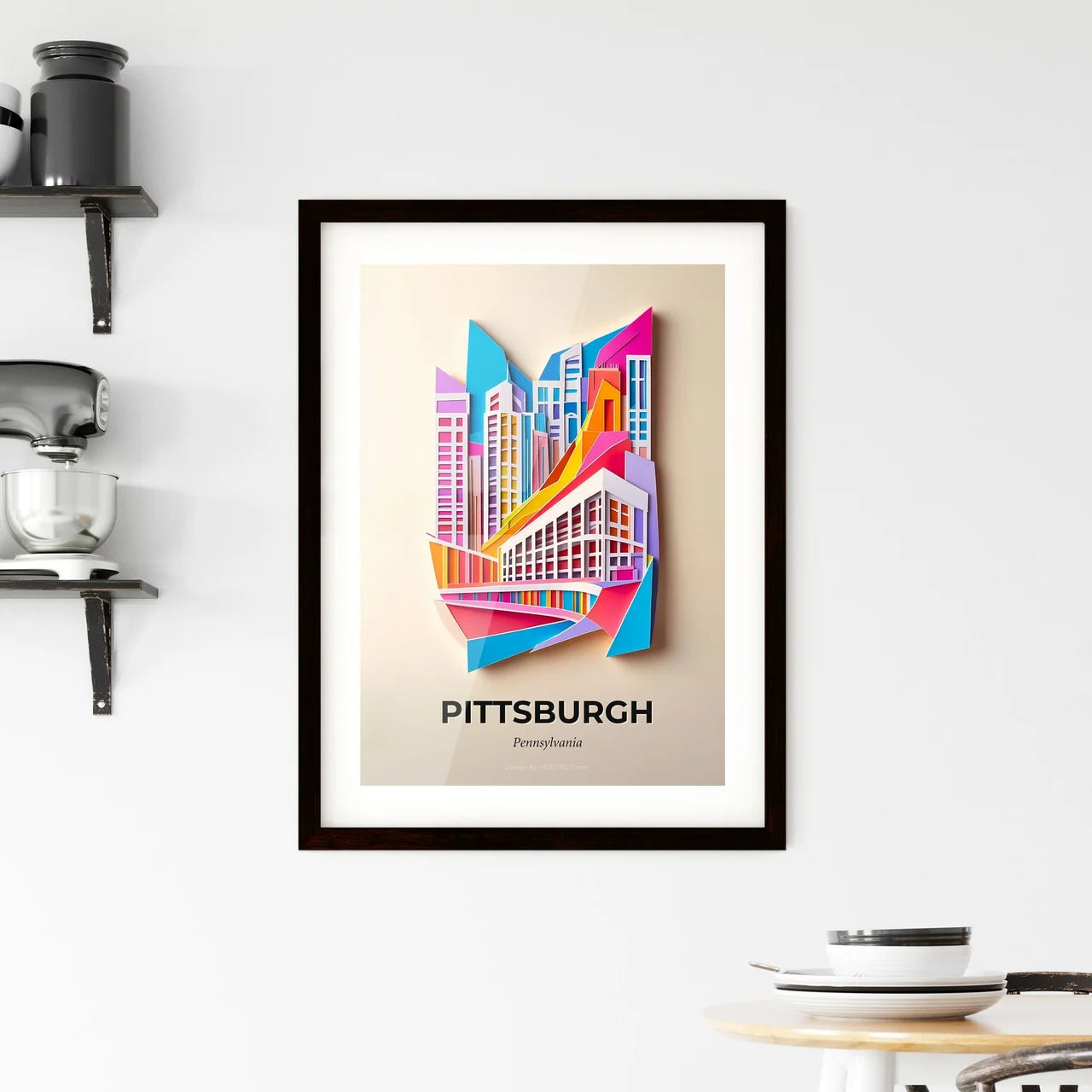 Vivid Pittsburgh, Pennsylvania, Framed Wall Art