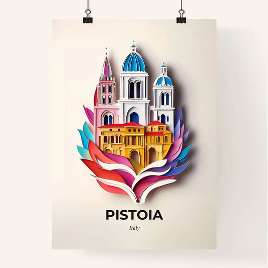 Vivid Pistoia, Italy, Colorful Poster