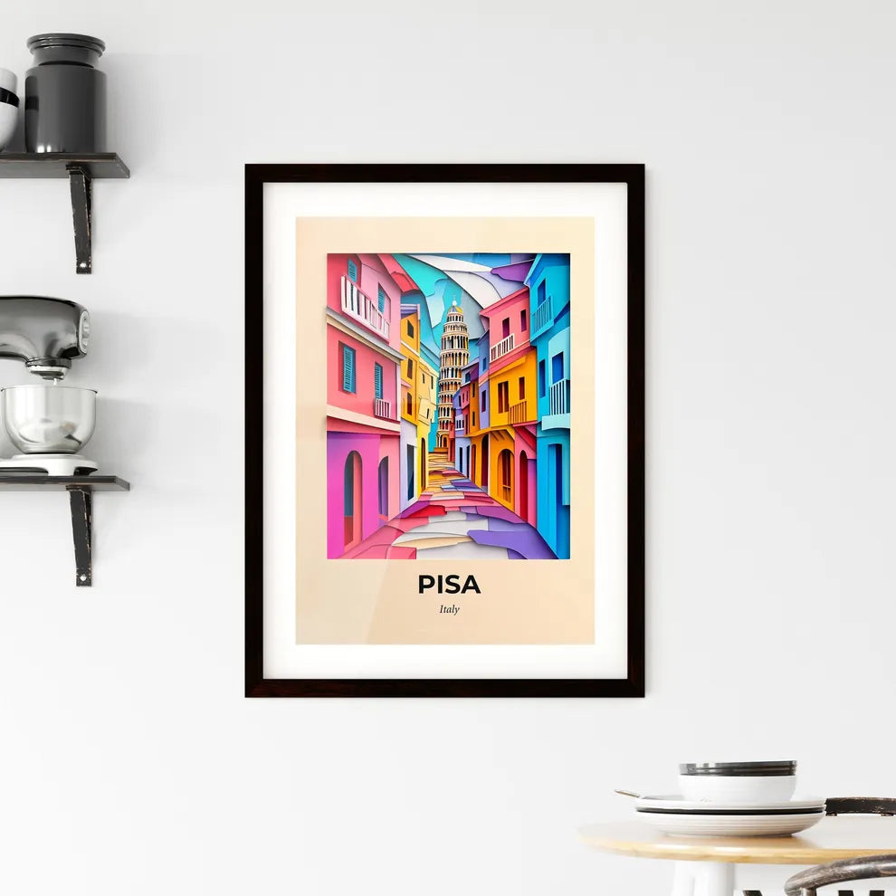 Vivid Pisa, Italy, Framed Wall Art
