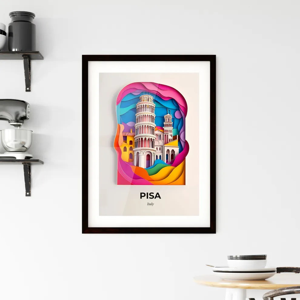 Vivid Pisa, Italy, Framed Wall Art