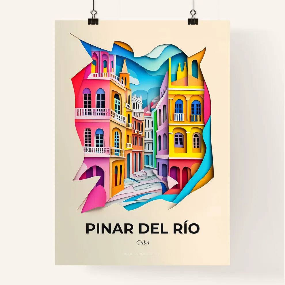 Vivid Pinar del Río, Cuba, Colorful Poster