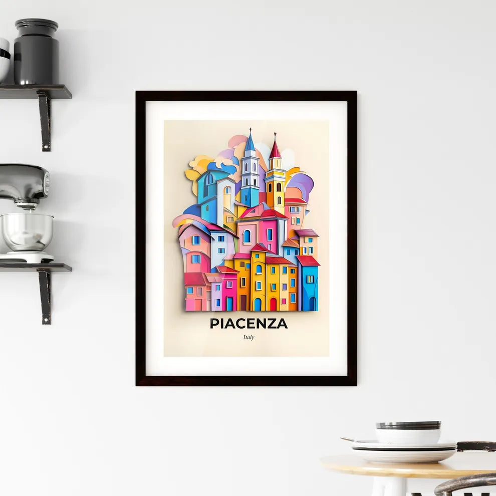 Vivid Piacenza, Italy, Framed Wall Art