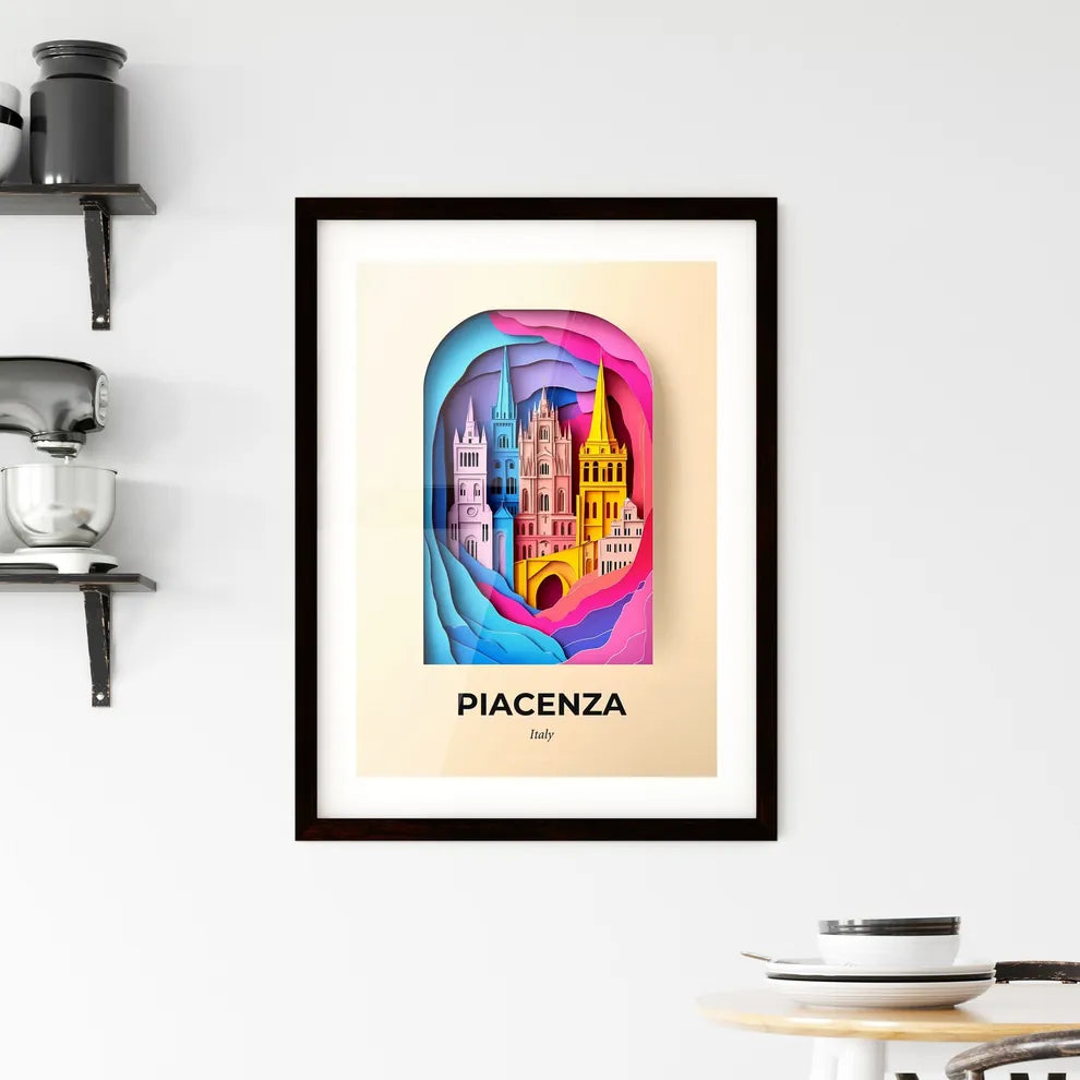 Vivid Piacenza, Italy, Framed Wall Art