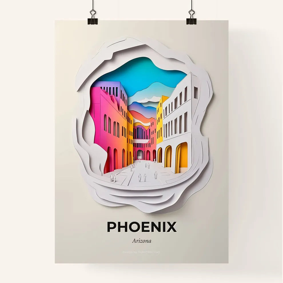 Vivid Phoenix, Arizona, Colorful Poster