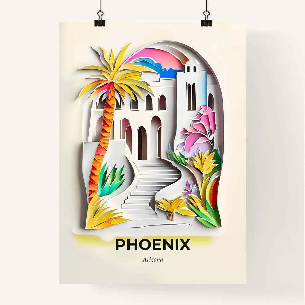 Vivid Phoenix, Arizona, Colorful Poster