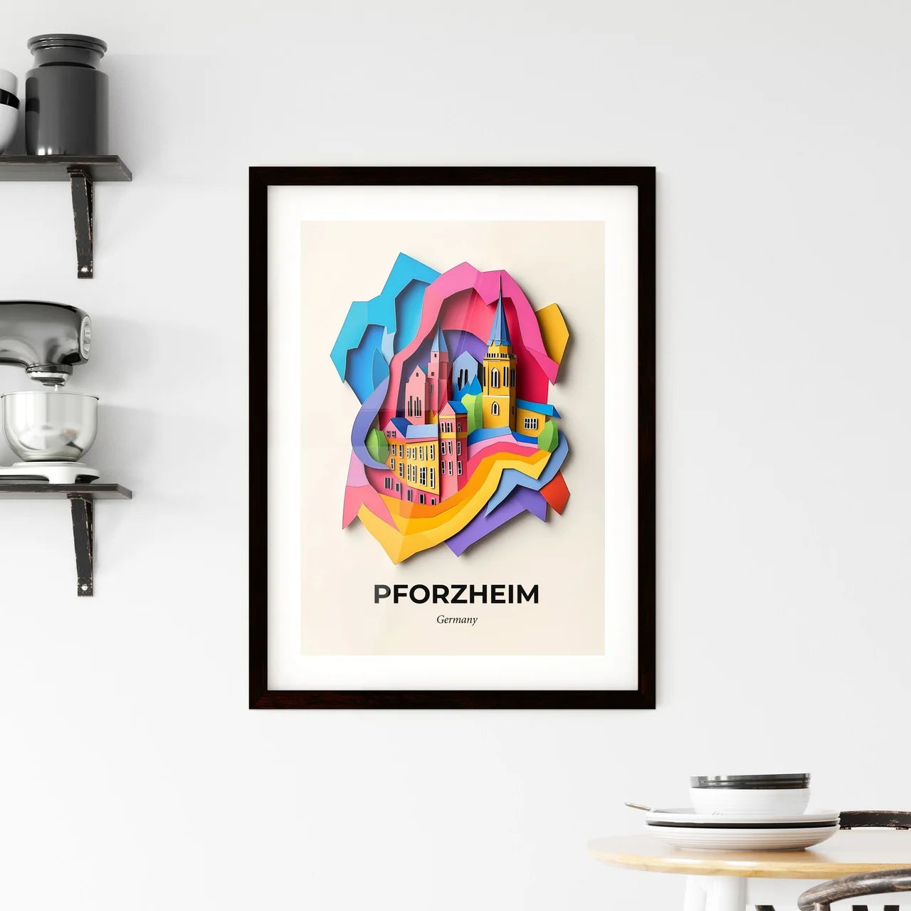 Vivid Pforzheim, Germany, Framed Wall Art