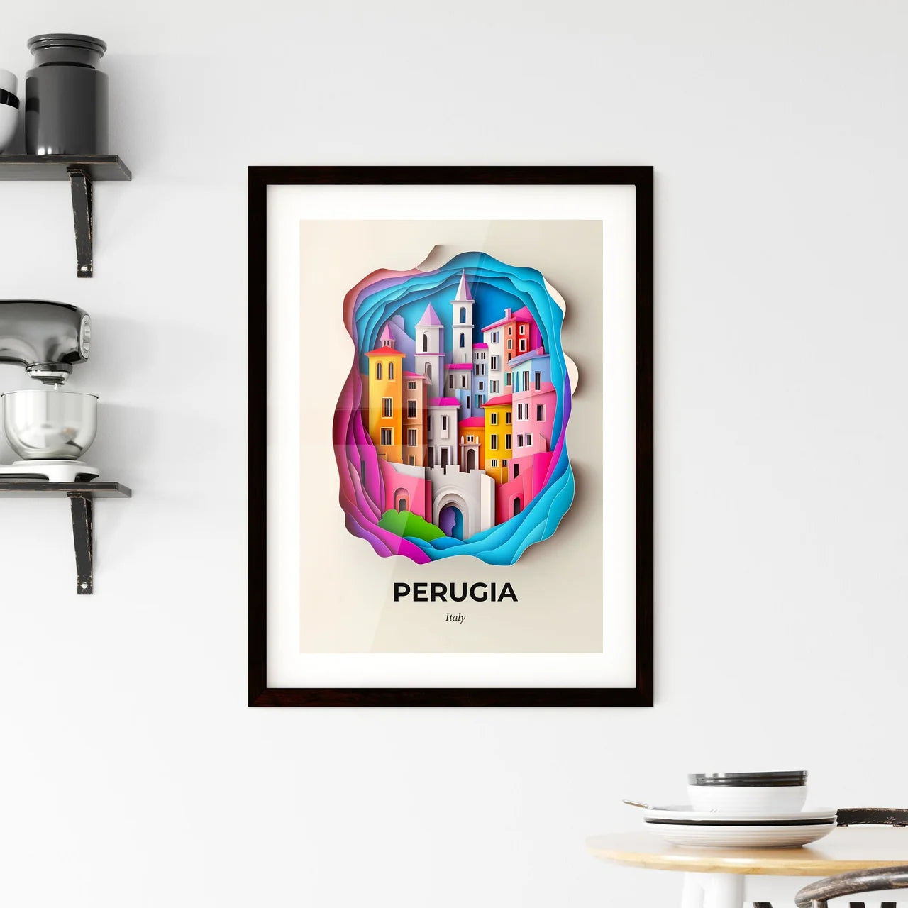 Vivid Perugia, Italy, Framed Wall Art
