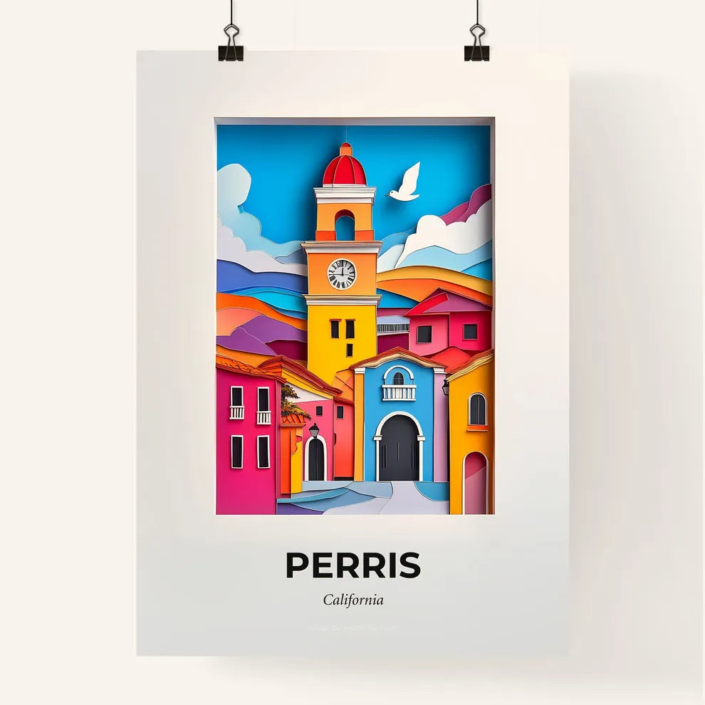 Vivid Perris, California, Colorful Poster
