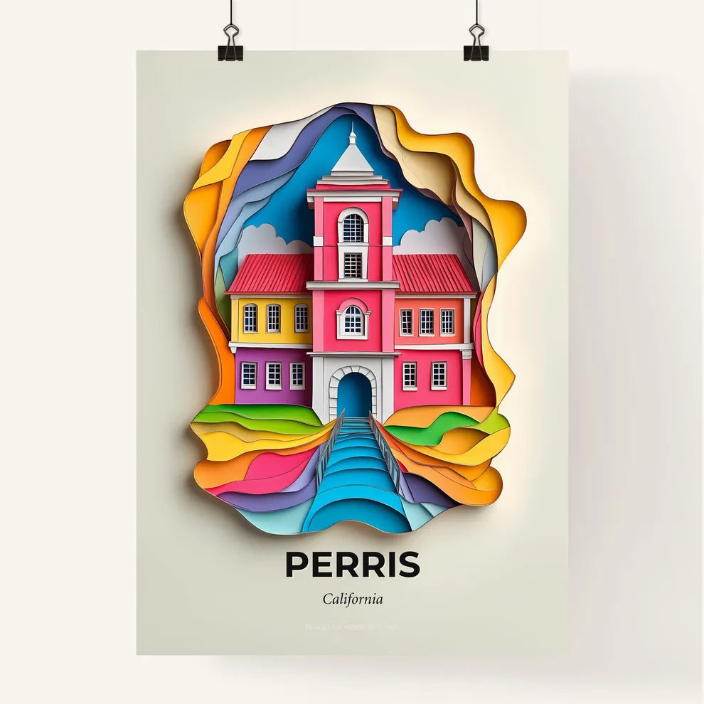 Vivid Perris, California, Colorful Poster