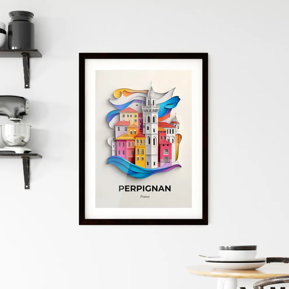 Vivid Perpignan, France, Framed Wall Art