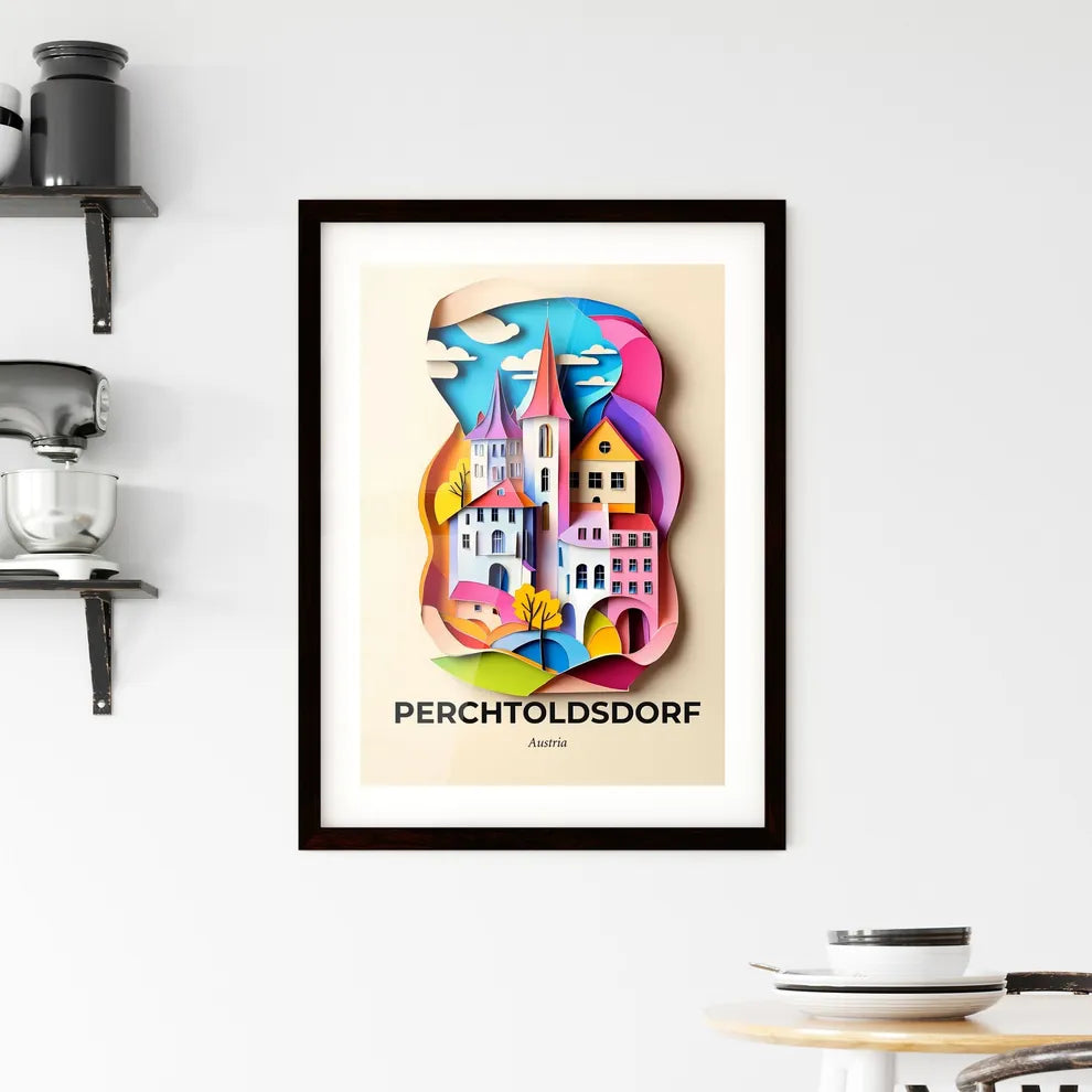 Vivid Perchtoldsdorf, Austria, Framed Wall Art