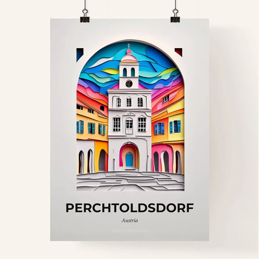 Vivid Perchtoldsdorf, Austria, Colorful Poster
