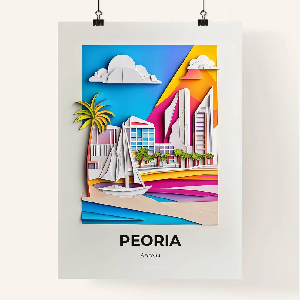 Vivid Peoria, Arizona, Colorful Poster