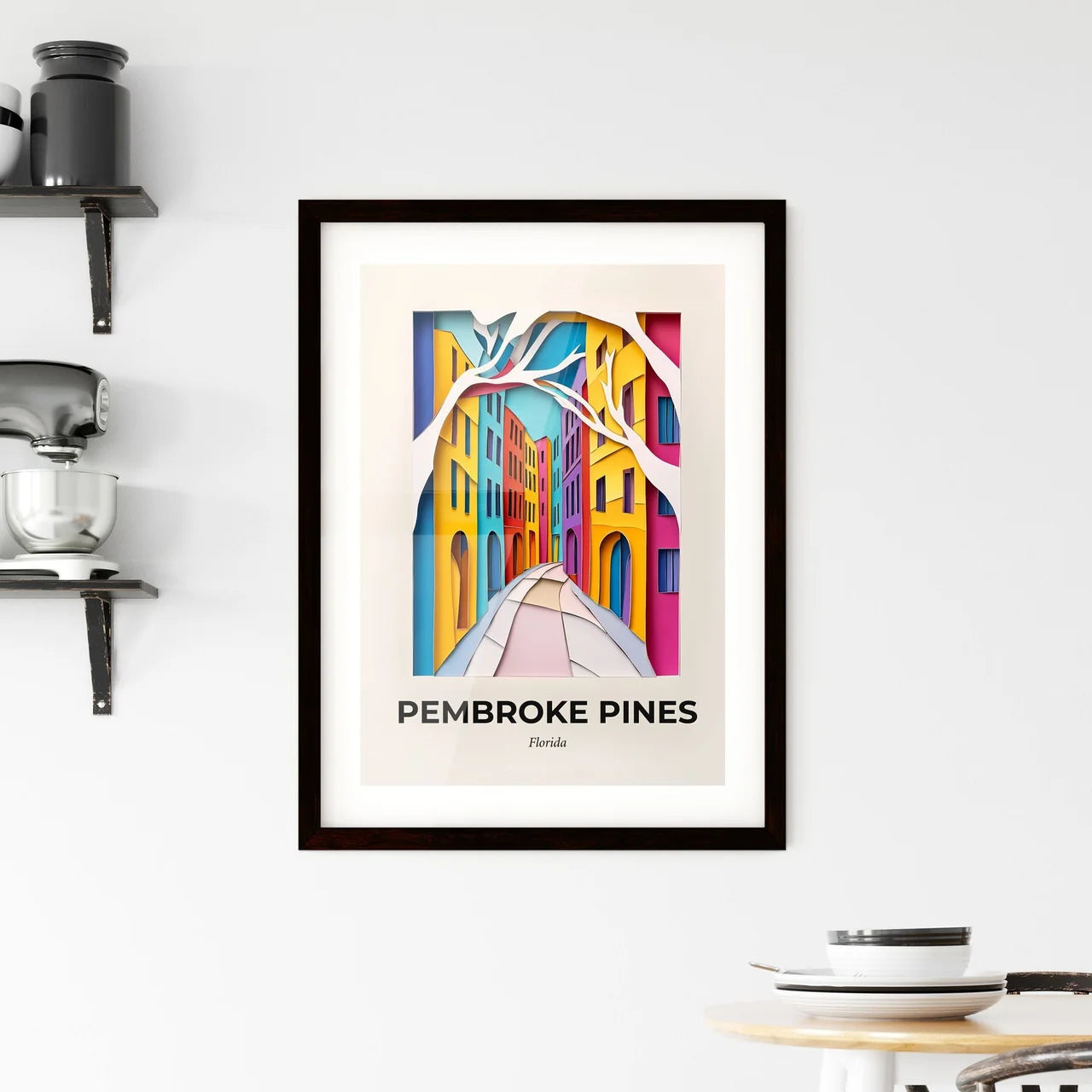 Vivid Pembroke Pines, Florida, Framed Wall Art