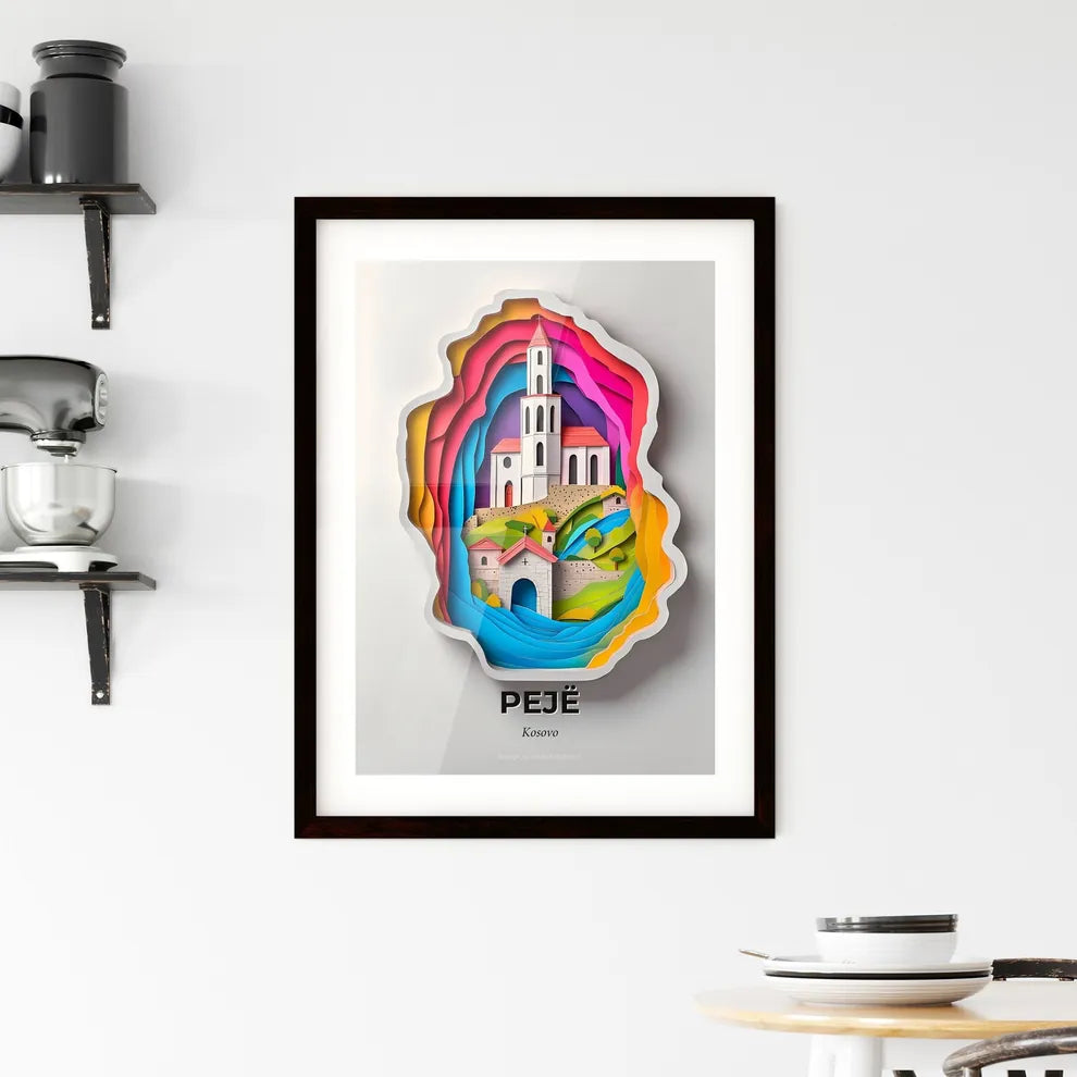 Vivid Pejë / Peć, Kosovo, Framed Wall Art