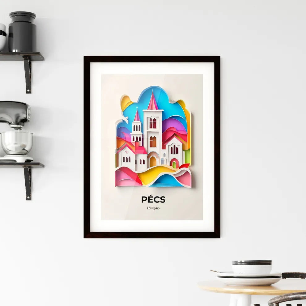 Vivid Pécs, Hungary, Framed Wall Art