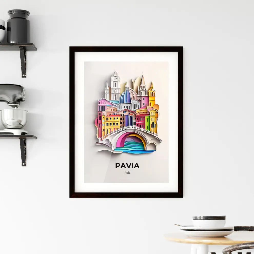 Vivid Pavia, Italy, Framed Wall Art