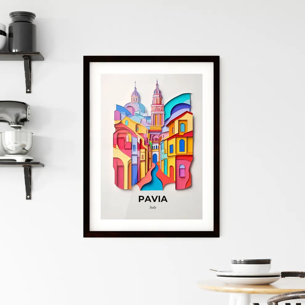 Vivid Pavia, Italy, Framed Wall Art